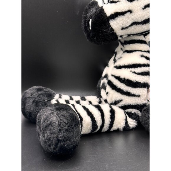 Zebra Plush Nici by Enesco Wild 14" Stuffed Animal Germany Weighted Vtg RARE - Picture 14 of 16